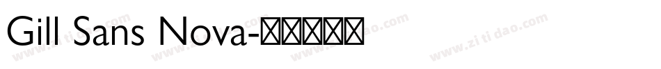 Gill Sans Nova字体转换
